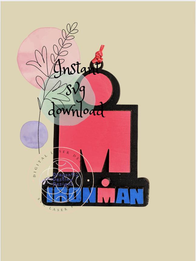Iron Man Ornament SVG File (Digital Download)