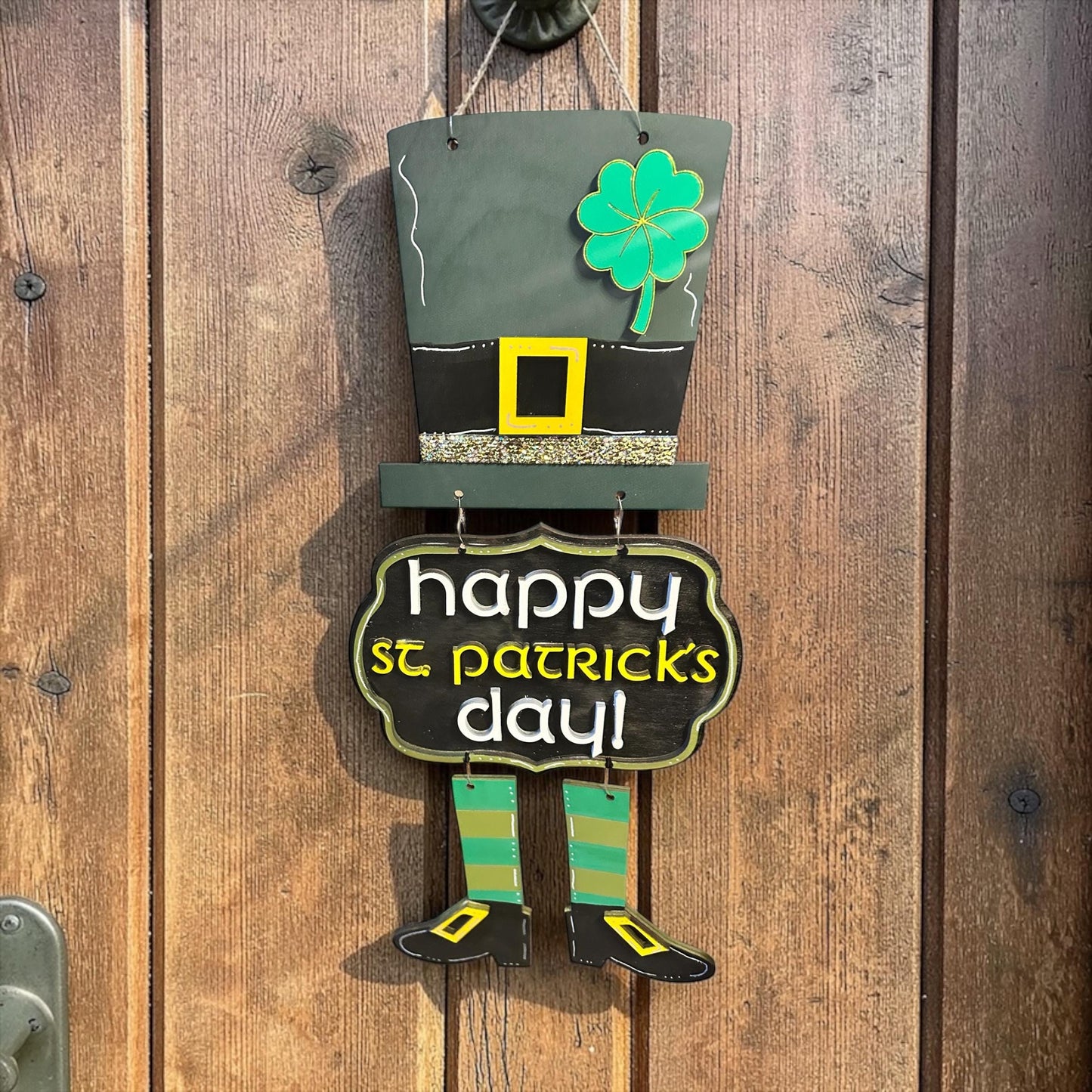 St. Patrick's Day Hanging Sign SVG File (Digital Download)