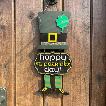 St. Patrick's Day Hanging Sign SVG File (Digital Download)