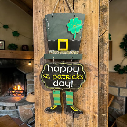 St. Patrick's Day Hanging Sign SVG File (Digital Download)