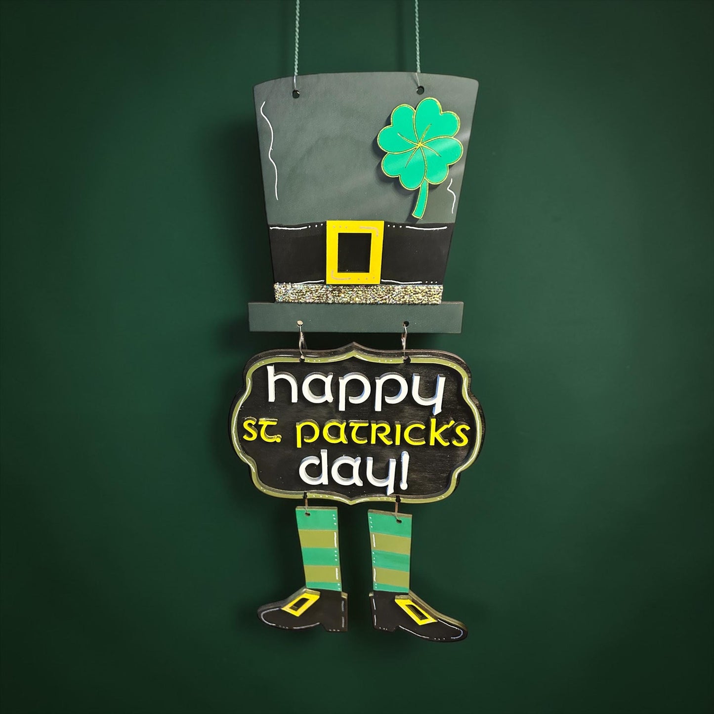 St. Patrick's Day Hanging Sign SVG File (Digital Download)