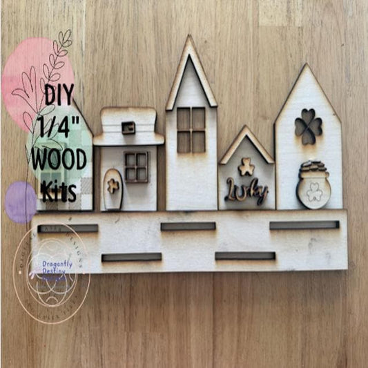 St. Patrick's Leprechaun Village Craft Kit