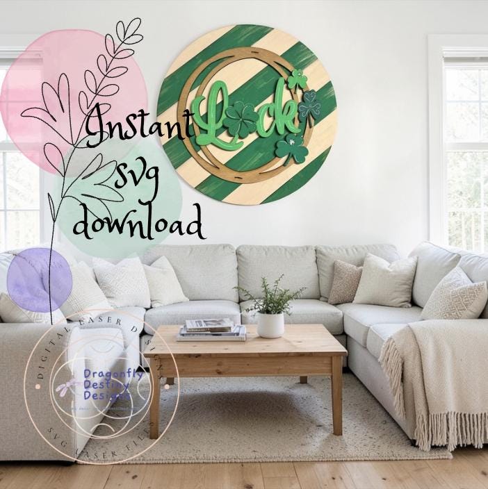 Luck St. Patrick's Day Sign SVG File (Digital Download)