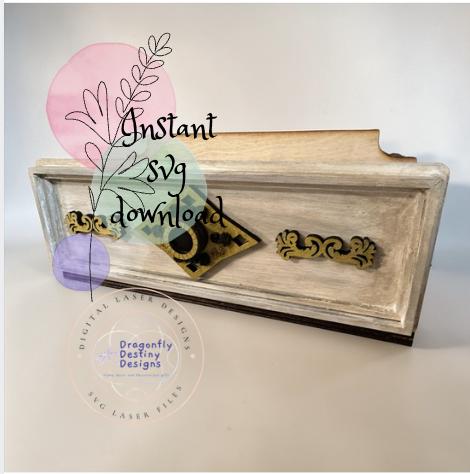 Vintage Drawer Shelf SVG File (Digital Download)
