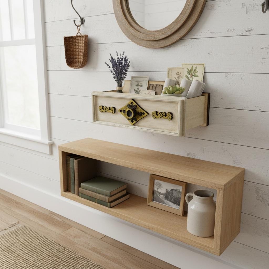 Vintage Drawer Shelf SVG File (Digital Download)