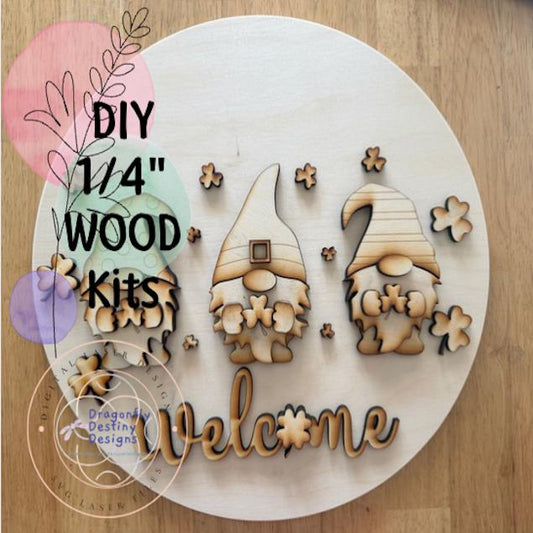 St. Patrick Gnomes Welcome Sign Kit