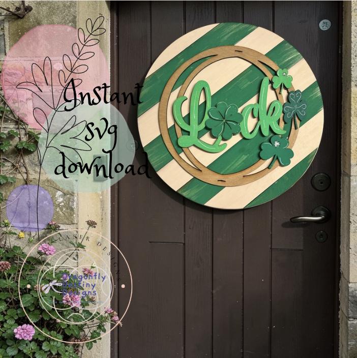 Luck St. Patrick's Day Sign SVG File (Digital Download)