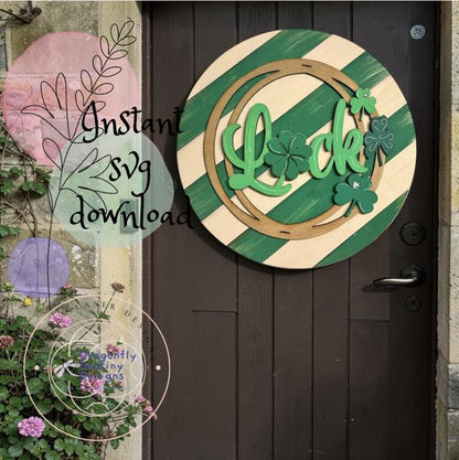 Luck St. Patrick's Day Sign SVG File (Digital Download)