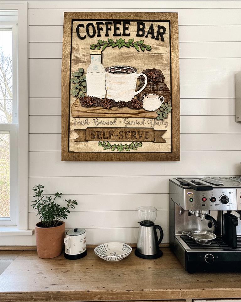 Farmhouse Coffee Bar Sign SVG File (Digital Download)