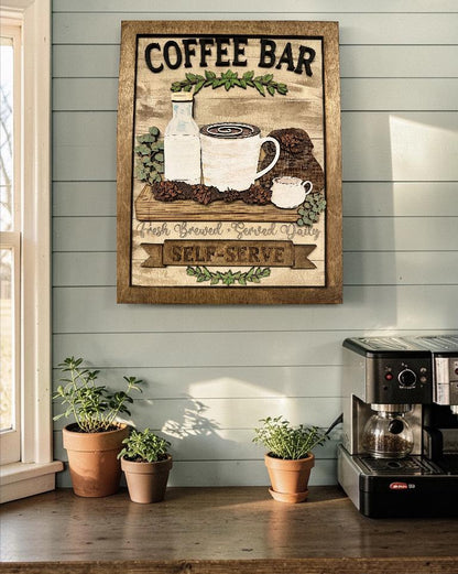 Farmhouse Coffee Bar Sign SVG File (Digital Download)