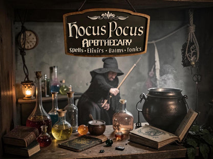 Hocus Pocus Apothecary Sign SVG File (Digital Download)