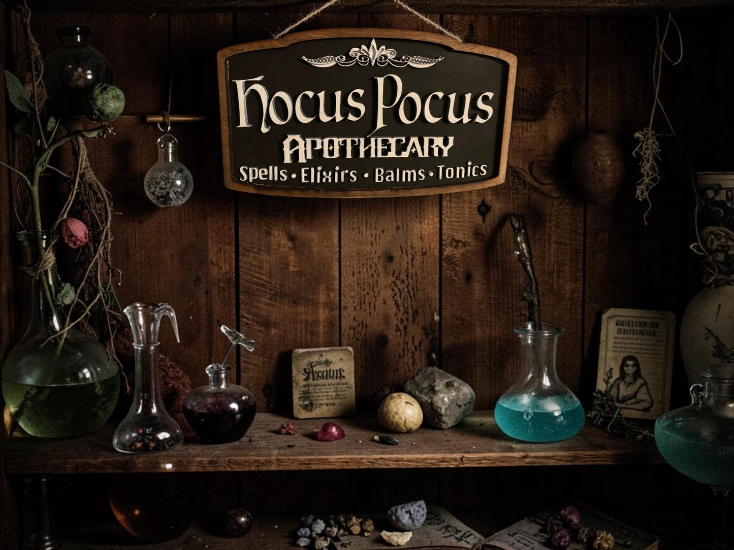 Hocus Pocus Apothecary Sign SVG File (Digital Download)