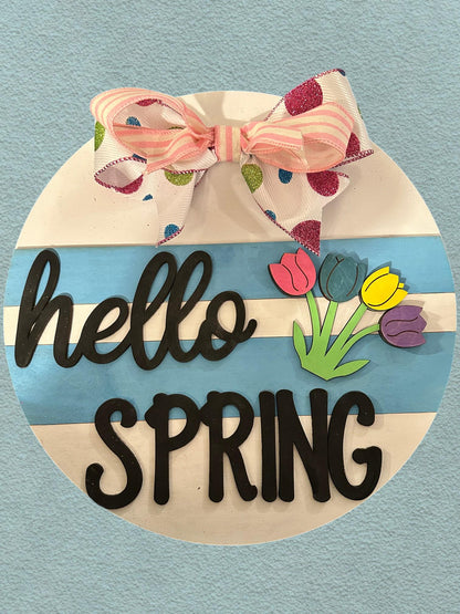 Hello Spring Tulip SVG File (Digital Download)