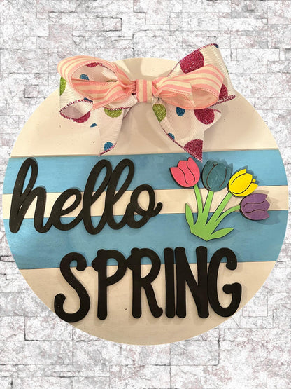 Hello Spring Tulip SVG File (Digital Download)