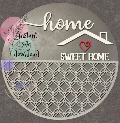 Home Sweet Home Geo SVG File (Digital Download)