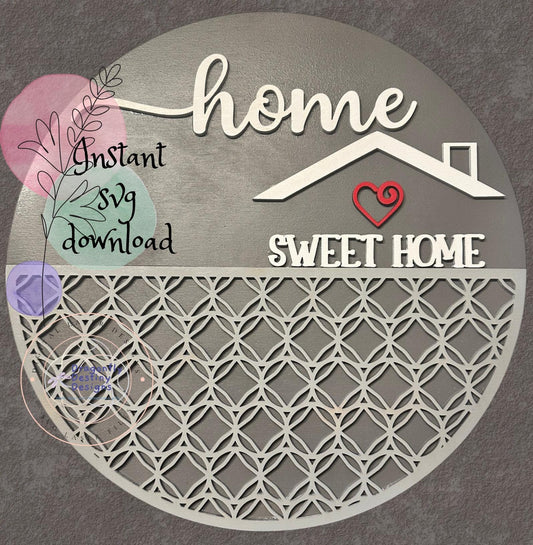 Home Sweet Home Geo SVG File (Digital Download)
