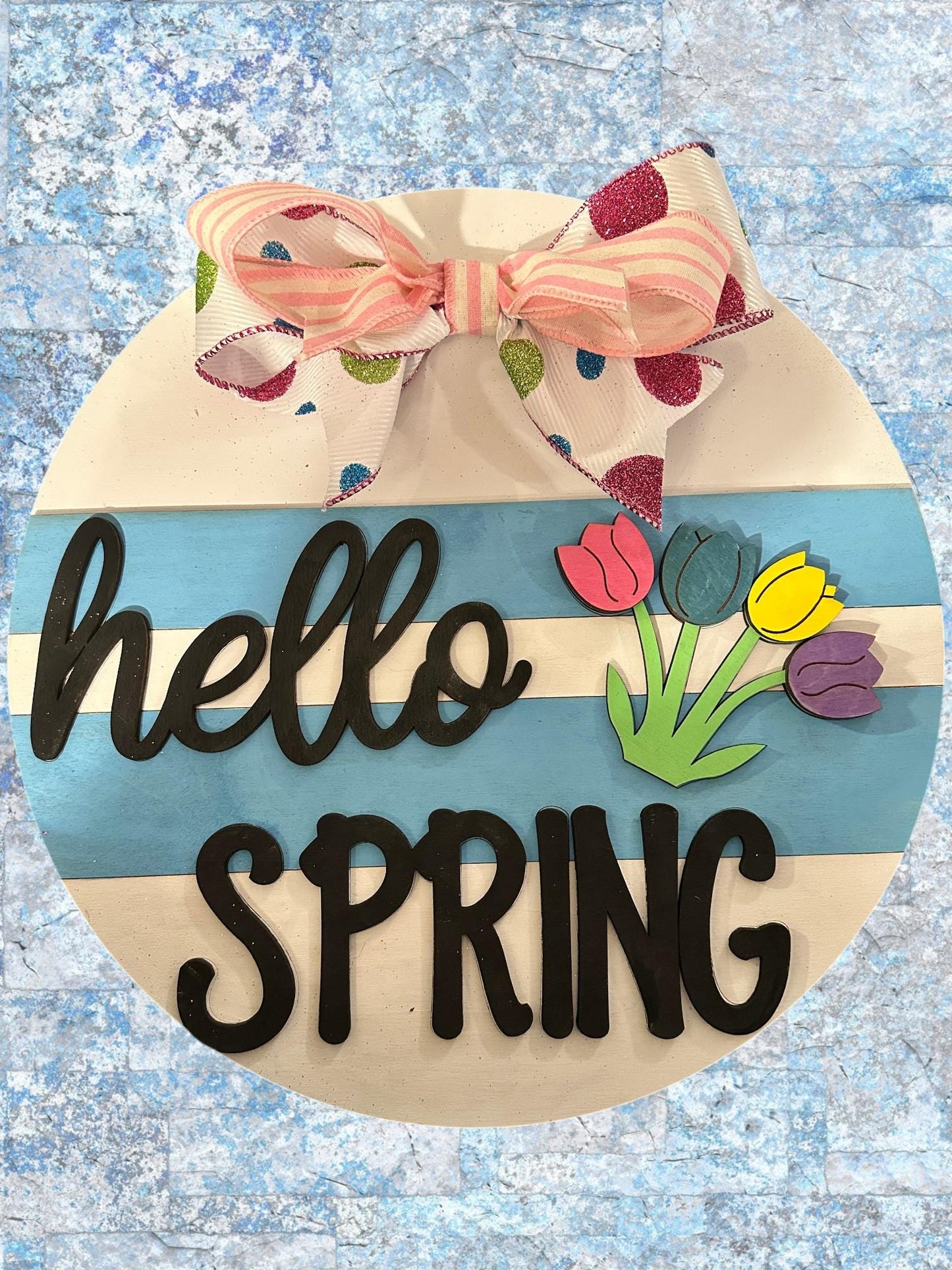 Hello Spring Tulip SVG File (Digital Download)