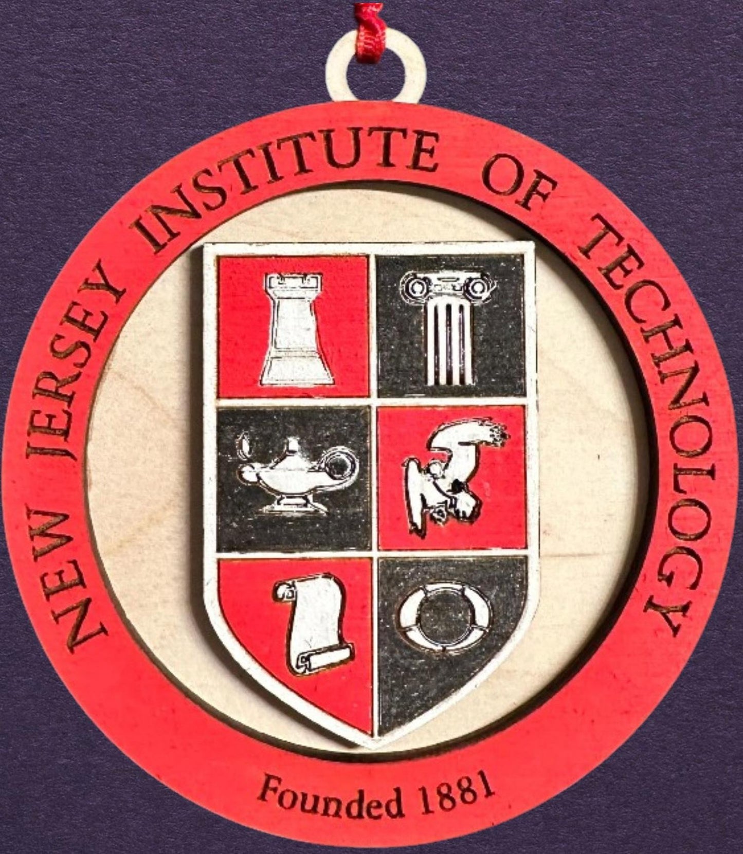 NJIT College Ornament SVG File (Digital Download)