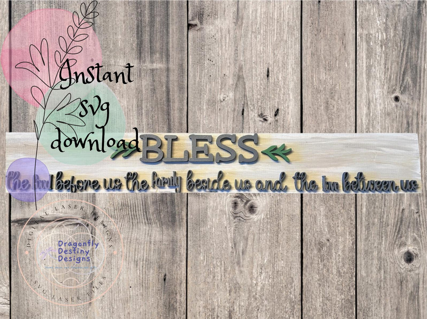 Bless Prayer Sign SVG File (Digital Download)