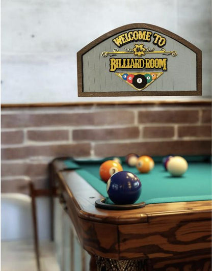 Billiard Room Sign SVG file (Digital Download)