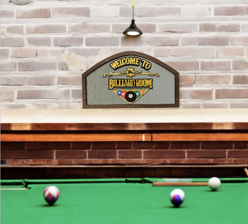 Billiard Room Sign SVG file (Digital Download)