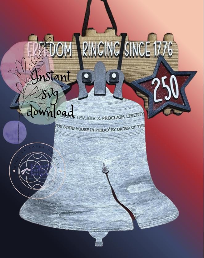 Liberty Bell | Freedom Ringing Since 1776 | 250 SVG File (Digital Download)
