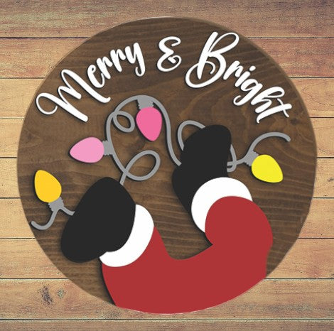 Merry & Bright 18" Door round
