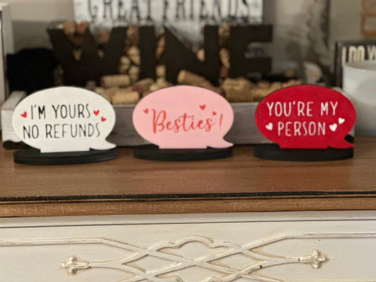 Valentine Word Bubbles