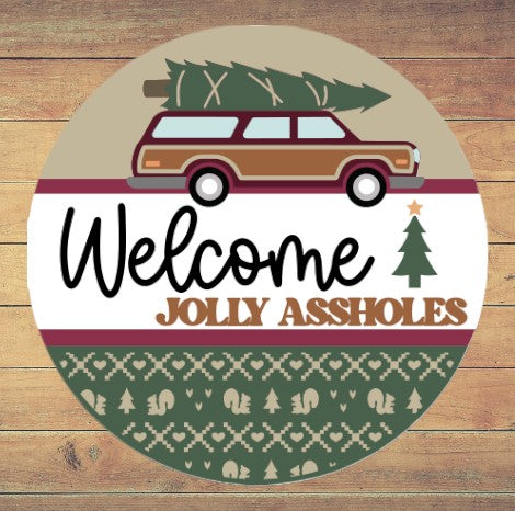 Christmas Round Signs