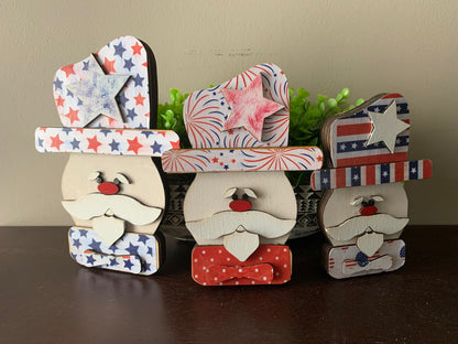 Set of 3 Uncle Sams