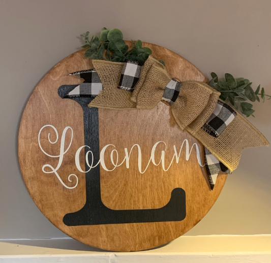 Family Name Plaque